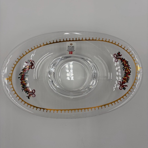 Vintage 1999 Royal Copenhagen Holmegaard Christmas Advent Candle Glass Holder - Picture 7 of 15